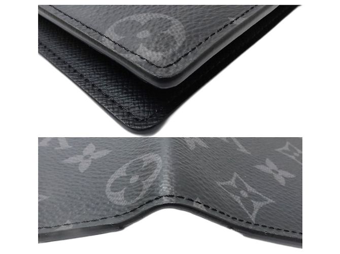 LOUIS VUITTON Cartera Larga para Mujer Portefeuille Brazza Monogram Eclipse Negro - vista 4