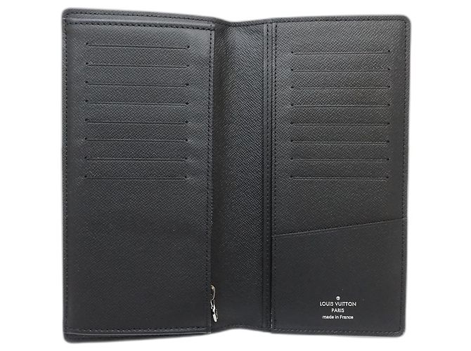 LOUIS VUITTON Cartera Larga para Mujer Portefeuille Brazza Monogram Eclipse Negro - vista 5