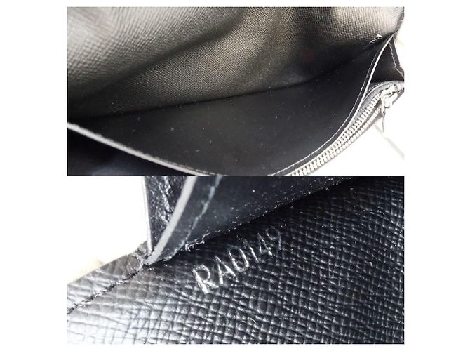 LOUIS VUITTON Cartera Larga para Mujer Portefeuille Brazza Monogram Eclipse Negro - vista 9