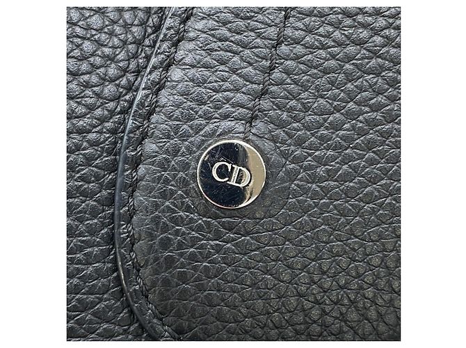 Mochila de cuero Gallop Christian Dior Negra - vista 14