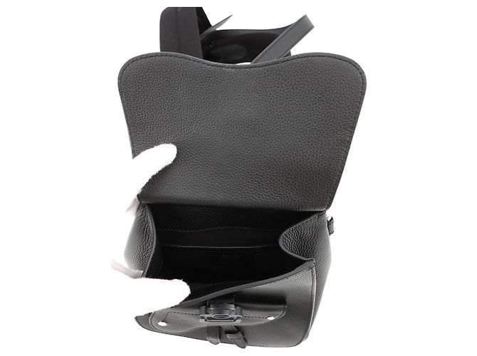 Mochila de cuero Gallop Christian Dior Negra - vista 6