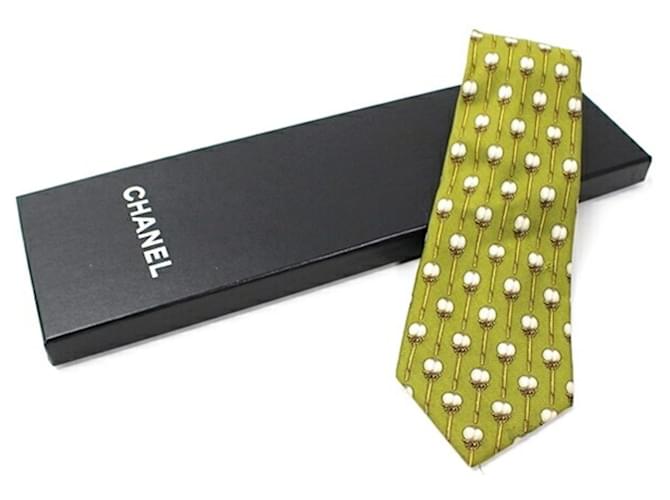 Cravatta in seta CHANEL per uomini Verde - vista 2