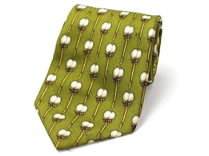 Cravatta in seta CHANEL per uomini Verde - vista 3