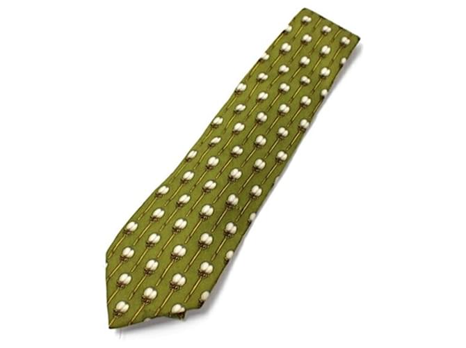 Cravatta in seta CHANEL per uomini Verde - vista 8
