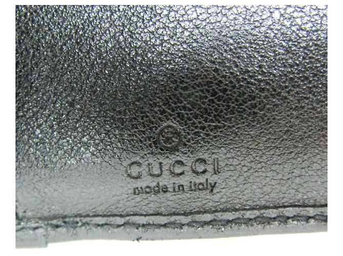 Gucci Bamboo Diana Compact Wallet Women's Leather Wallet (fold) Black - view 11