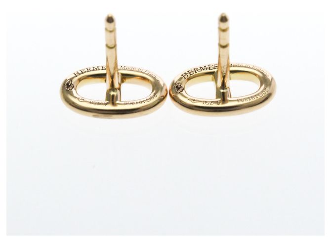 Chaîne d'ancre Pendientes Chaine D'Ancre Hermès Sin Piedra Oro Rosa () Pendientes de Stud Oro Rosa - vista 10