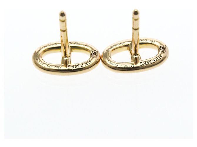 Chaîne d'ancre Pendientes Chaine D'Ancre Hermès Sin Piedra Oro Rosa () Pendientes de Stud Oro Rosa - vista 9