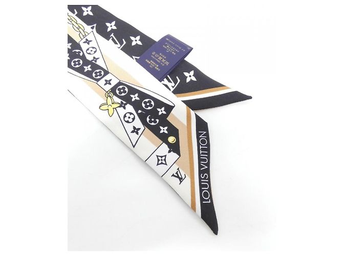 Sciarpa Muffler BB LV Bow di Louis Vuitton Nero - vista 2