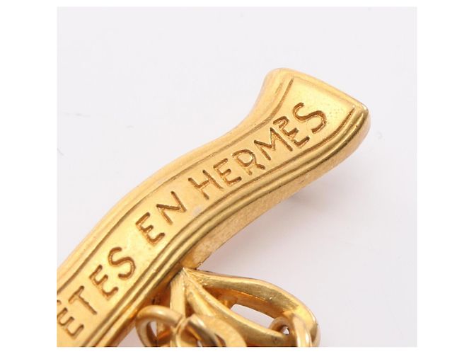 Spilla Hermès LE FETES EN, Placcato oro, Donna D'oro - vista 3