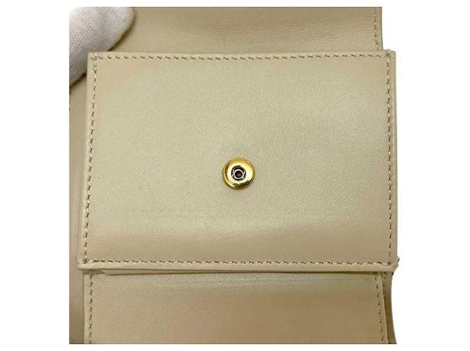 Céline Borsa bifold piccola con tracolla Celine crema beige. Pelle S- CELINE Patta grana per donne e uomini - vista 11