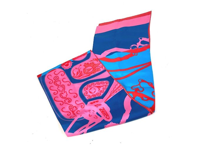 Hermès HERMES Bufanda Maxi Twilly de Lunares, Seda, Rosa, Mujer - vista 3