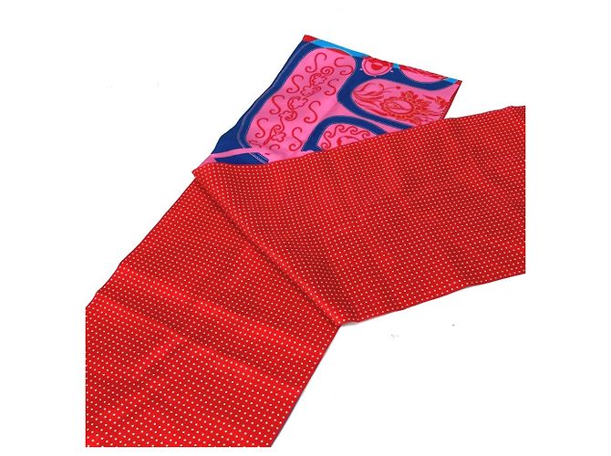 Hermès HERMES Bufanda Maxi Twilly de Lunares, Seda, Rosa, Mujer - vista 4