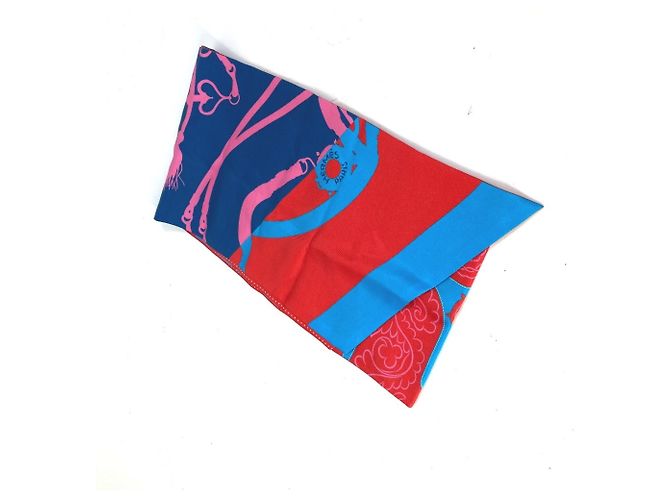 Hermès HERMES Bufanda Maxi Twilly de Lunares, Seda, Rosa, Mujer - vista 6