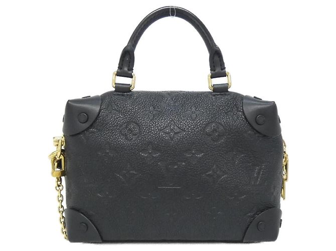 Borsa Petite Malle Souple Monogram Empreinte Louis Vuitton Nero - vista 2