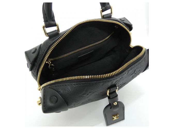 Borsa Petite Malle Souple Monogram Empreinte Louis Vuitton Nero - vista 5