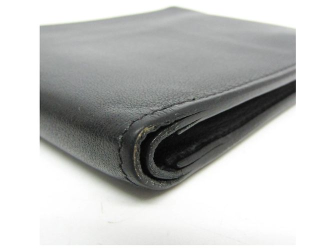 Hermès Hermes Citizen Twill Compact Men's Leather Bill Wallet (fold) Black - view 6