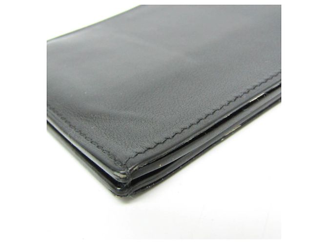 Hermès Hermes Citizen Twill Compact Men's Leather Bill Wallet (fold) Black - view 7