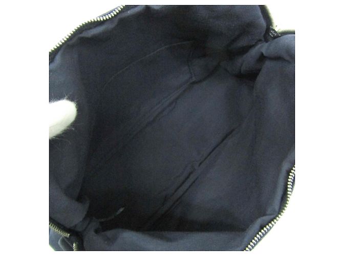 Pochette in cotone Hermès Bolide MM per donne e uomini, blu navy - vista 3