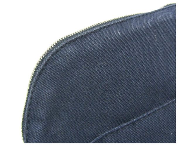 Pochette in cotone Hermès Bolide MM per donne e uomini, blu navy - vista 5