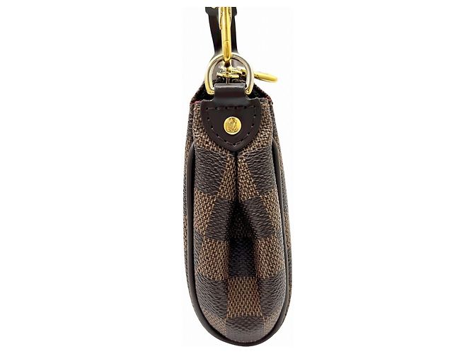 LOUIS VUITTON Pochette Eva Damier Borsa a Catena Spalla Marrone - vista 9