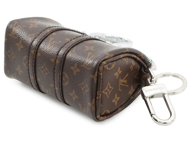 Portachiavi Accessori Louis Vuitton Monogramma Specchio Metallico Mini Keepall LOUIS VUITTON Marrone - vista 2