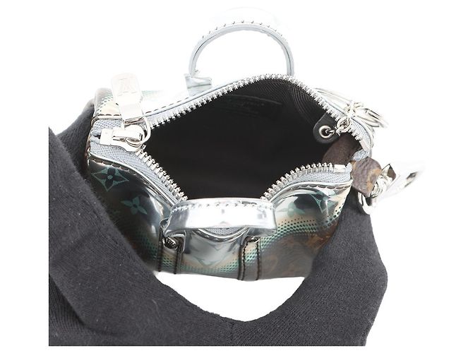 Portachiavi Accessori Louis Vuitton Monogramma Specchio Metallico Mini Keepall LOUIS VUITTON Marrone - vista 5