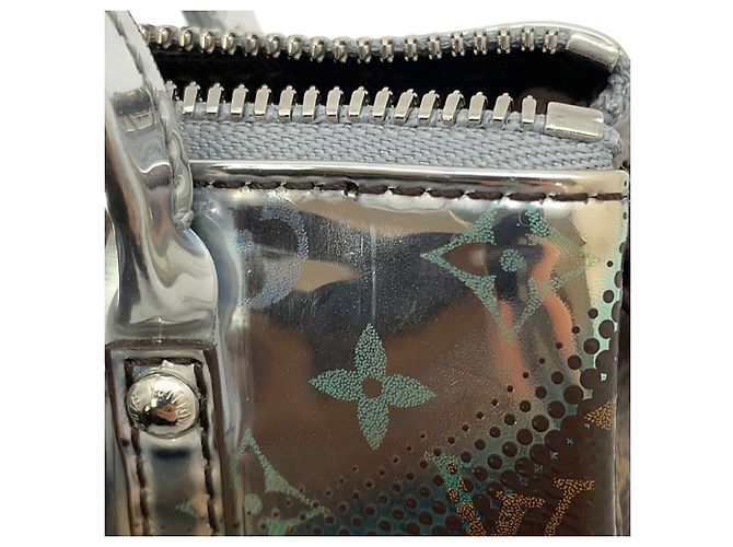 Portachiavi Accessori Louis Vuitton Monogramma Specchio Metallico Mini Keepall LOUIS VUITTON Marrone - vista 6