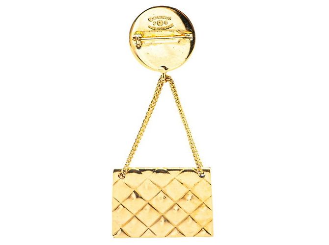 BROOCH CHANEL RUE CAMBON Coco Mark Matelassé, Placcato Oro, Donna D'oro - vista 2
