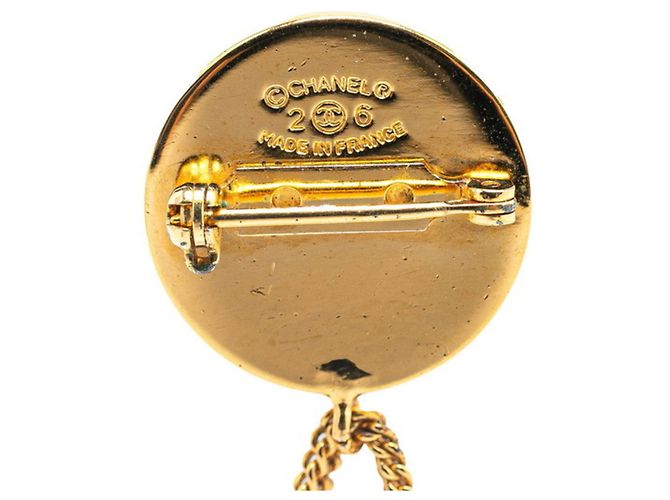 BROOCH CHANEL RUE CAMBON Coco Mark Matelassé, Placcato Oro, Donna D'oro - vista 4