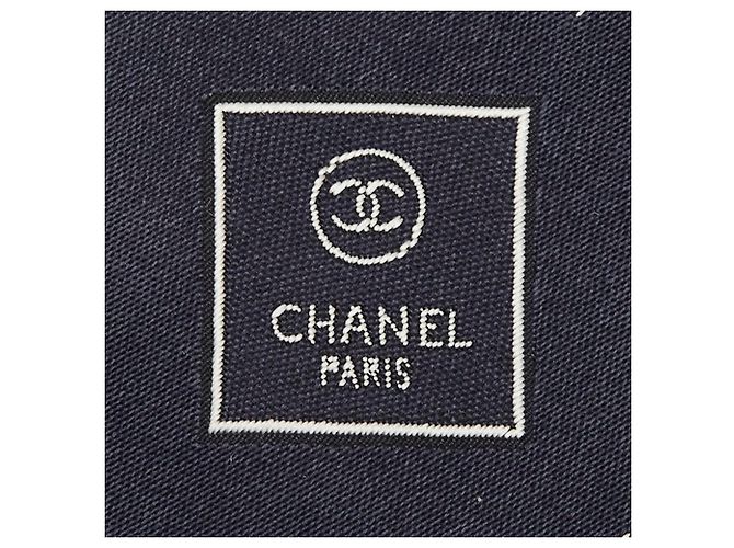 Chanel Coco Mark Star Shooting Tie Navy Silk Polyester Men's CHANEL Navy blue - view 2