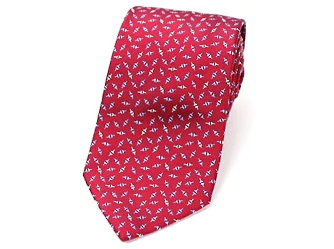 Corbata de seda Hermès, corte slim, sin usar, para hombres Azul - vista 3