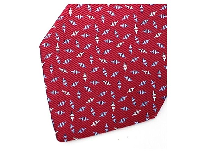 Corbata de seda Hermès, corte slim, sin usar, para hombres Azul - vista 4