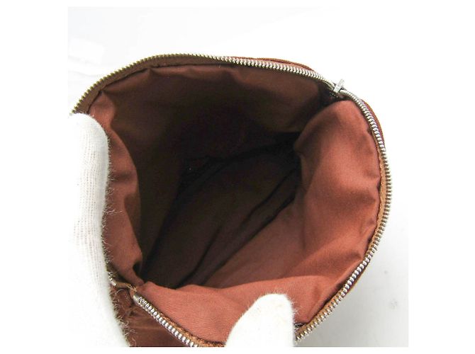 Pochette Hermès Bolide PM Donna, Uomo in Cotone e Pelle Marrone - vista 3