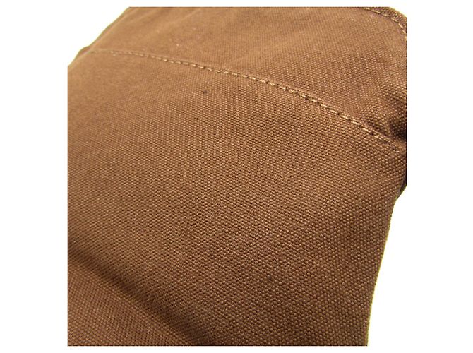 Pochette Hermès Bolide PM Donna, Uomo in Cotone e Pelle Marrone - vista 6