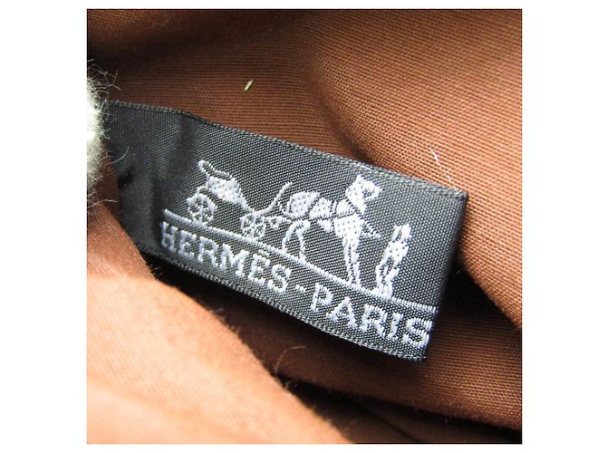Pochette Hermès Bolide PM Donna, Uomo in Cotone e Pelle Marrone - vista 8