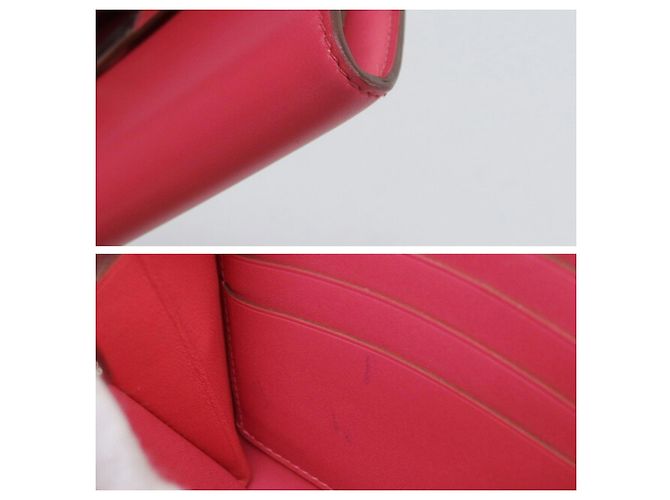 Hermès Kelly Porte Valeur Klapp-Langbörse Rosa Pink - Ansicht 7