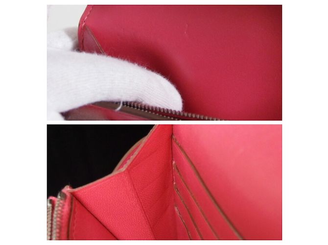 Hermès Kelly Porte Valeur Klapp-Langbörse Rosa Pink - Ansicht 8