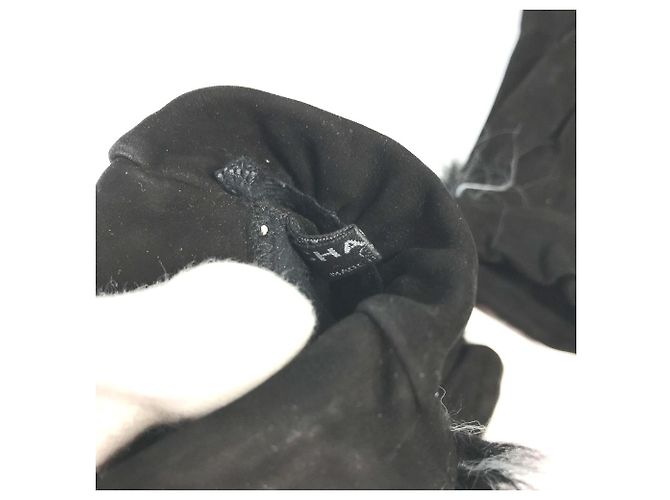 Guanti tipo muffola Chanel Nero Bianco - vista 11