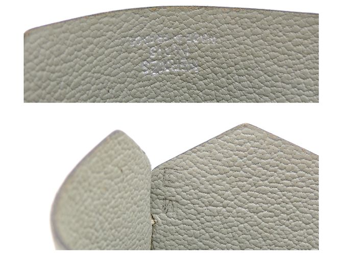 Clochette de cuero gris Hermès Castaño - vista 6