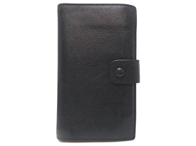 Billetera bi-fold Chanel Coco Mark con cierre en piel de ternera granulada negra Negro - vista 2