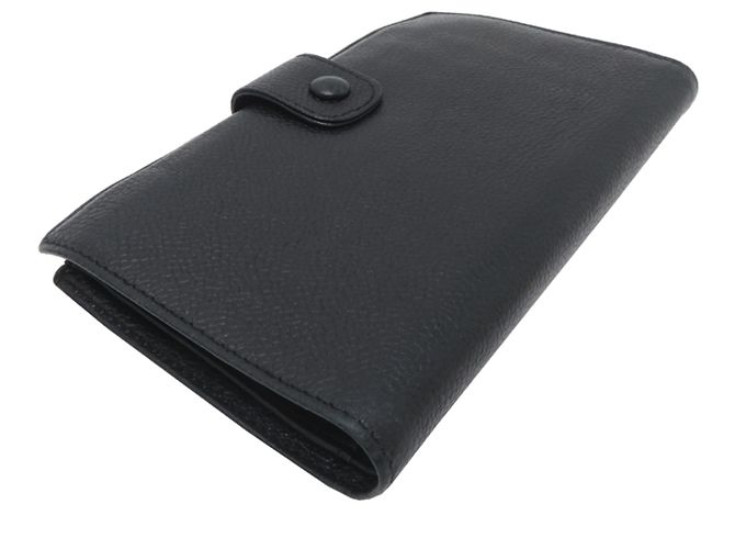 Billetera bi-fold Chanel Coco Mark con cierre en piel de ternera granulada negra Negro - vista 4