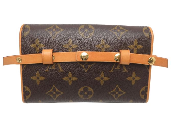 Borsa a Spalla Pochette Florentine Donna Louis Vuitton Marrone - vista 2