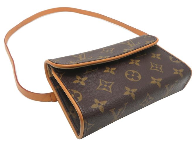 Borsa a Spalla Pochette Florentine Donna Louis Vuitton Marrone - vista 3
