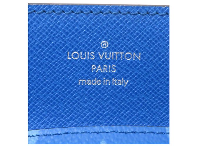 Monedero Louis Vuitton en Taiga Rama Azul - vista 8