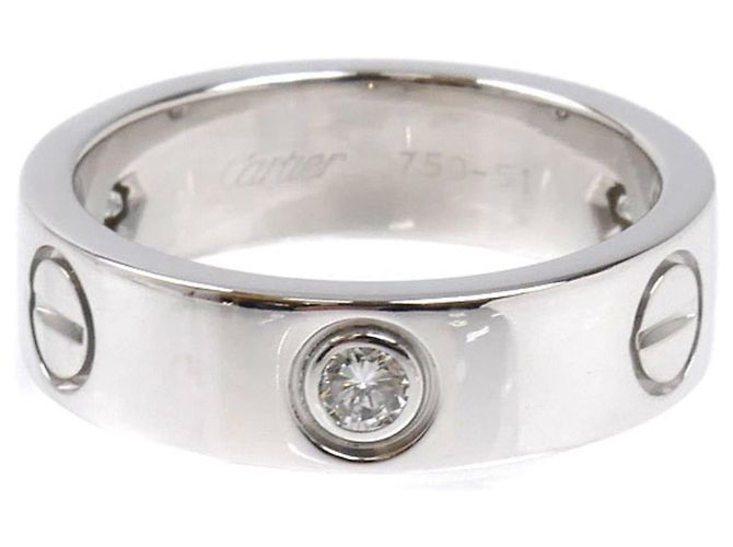 Anello Love in oro bianco 18K Cartier - vista 3
