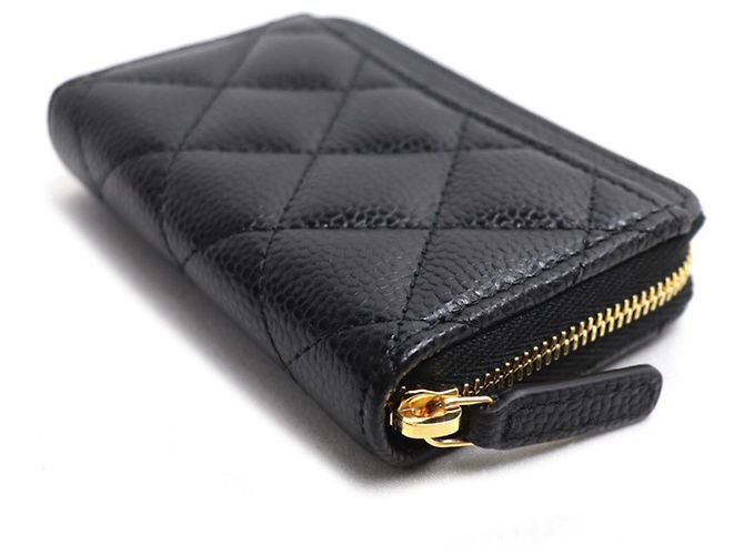 Portafoglio con zip classico di Chanel Nero - vista 2