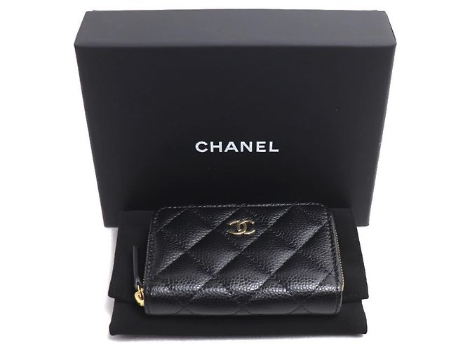 Portafoglio con zip classico di Chanel Nero - vista 5