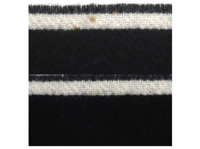 Stola in lana e cashmere nera Louis Vuitton Nero - vista 6