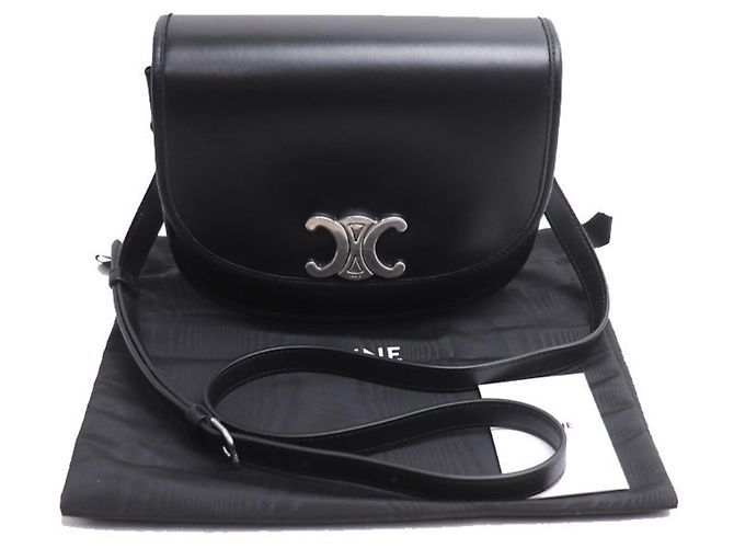 Céline Celine Medium Besas Triomphe Schultertasche Schwarz - Ansicht 7