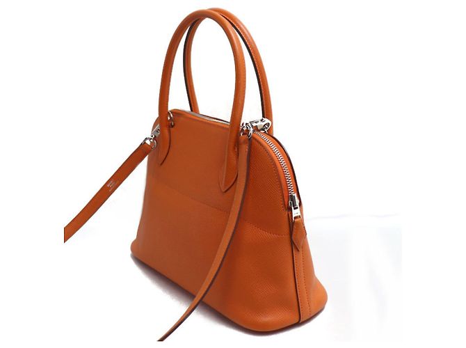 Hermès HERMES Bolide 27 Borsa a Spalla in Pelle Epsom a 2 Vie Arancione - vista 2